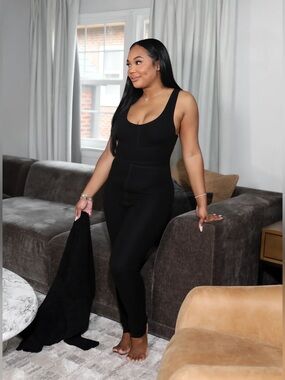 Fancy Homebody Essential Smooth Jumpsuit - Black